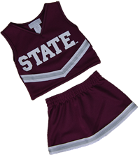 Third Street State V-Neck 2 Piece Cheerleader Suit