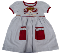 Squiggles Toddler Ruffled Cheerleader Dress with Pockets