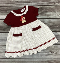 Ishtex Baby Bulldog Toddler Girls Dress