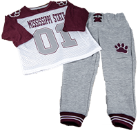 Colosseum Toddler Mississippi State 2 Piece Jersey Football Set