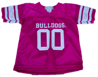 Third Street Toddler Pink Bulldog Football Jersey 00
