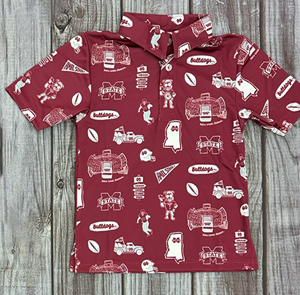 Vive La Fete Toddler Various Logos Short Sleeve Polo