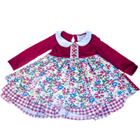 Toddler Proper Pocket Dress with Collar and Ruffles