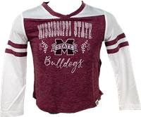 Colosseum Girls Miss State Bulldogs Long Sleeve Tee