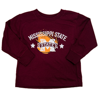 Toddler Banner M Basketball Stars Long Sleeve Tee