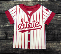 Vive La Fete Pinstripe State Script Toddler Jersey