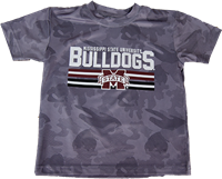 Garb Toddler Banner M Bulldogs Striped Zion Camo Short Sleeve Tee