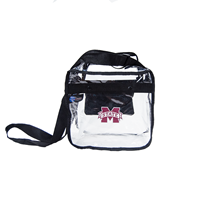 Banner M Black Zipper 11x11x4 Clear Bag