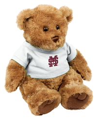 Teddy Bear with White M Over S T-Shirt