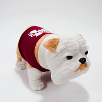 Plush Standing Bulldog