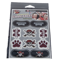 Fan-A-Peel 10 Pack Game Faces Waterless Tattoos