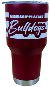 Gametime 30 oz M ST Bulldogs Script Travel Tumbler