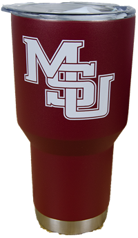 30oz Travel Tumbler w Lid MSU Stacked Vault Logo