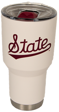 30oz Maroon State Script Stainless Steel Tumbler