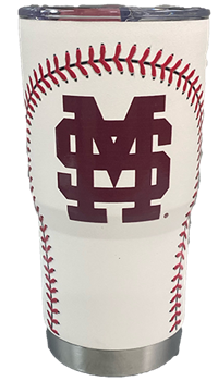 GameTime Banner M with Baseball Stitch 20oz Tumbler with Lid