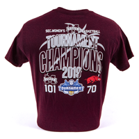 2019 Sec Tourney Champs Ball And Score Short Sleeve Tee