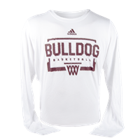 2020 Adidas Bulldog Basketball Long Sleeve Creator Tee