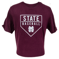 2020 Adidas State Baseball Tee with Home Plate Outline