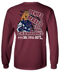 2022 Bulldogs Egg Bowl Denied & Derailed Long Sleeve Tee