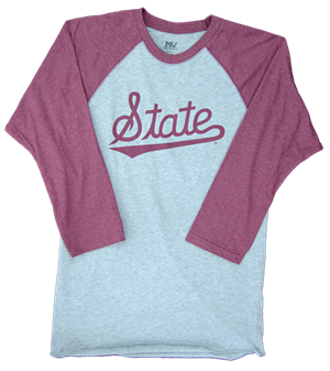 State Script Raglan Shirt
