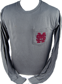 Comfort Color M Over S Pocket Comfort Color Long Sleeve with Dudy Noble Sunset on back