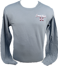 Comfort Colors Dawg Walk on Front & Mascot on Back Long Sleeve Tee
