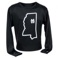 Badger State of Mississippi Outline with M over S Over Starkville Tee