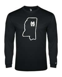 Badger State of Mississippi Outline with M over S Over Starkville Tee