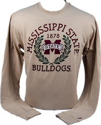 1878 Bulldogs Banner M Laurel Circle Tee