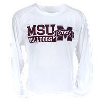 Badger MSU Banner M Bulldogs Long Sleeve Tee