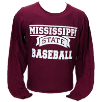 Russell MS Wordmark Baseball Long Sleeve Tee