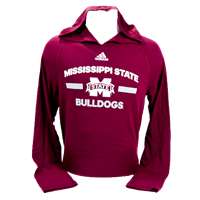 Adidas Mississippi State Long Sleeve Hooded Tee