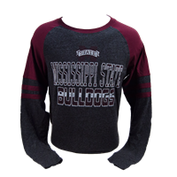Colosseum Hybrid Vintage Mississippi State Bulldogs Long Sleeve Tee