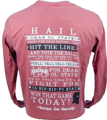 Comfort Colors Mississippi State Fight Song Tee Campus Book Mart