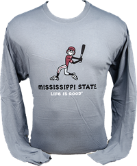 Life Is Good Jake Baseball Player Long Sleeve Tee