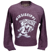 Mocktwist Bulldog With Pennant Long Sleeve Tee