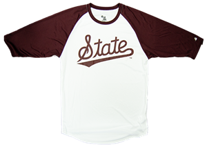State Script Baseball Short Sleeve Shirt