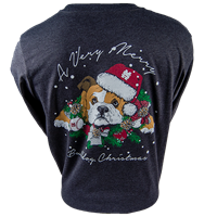 A Very Merry Bulldog Christmas Long Sleeve Tee