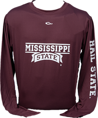 Drake Wordmark with Hail State on Sleeve Perfect Stretch Tee