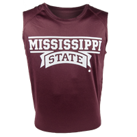 Badger Mississippi State Wordmark Sleeveless Tee