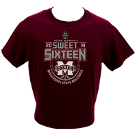 2018 Sweet 16 Banner M Basketball Short Sleeve Tee