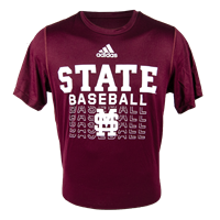 2021 Adidas State M Over S Baseball Stacked Short Sleeve Tee