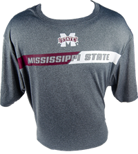 Colloseum Banner M Mississippi State Split Color Block SS Tee