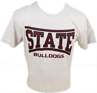 Boxercraft Basic Crew State Over Bulldogs Short Sleeve Tee