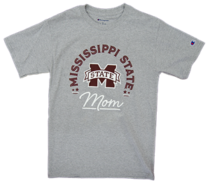 Banner M Mississippi State Mom Short Sleeve Tee