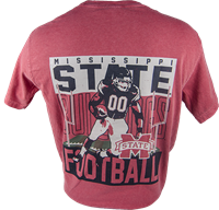 State Football w/ Player on back Tee