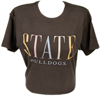 Coastal Color State Bulldogs Pastel Short Sleeve Tee