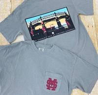Comfort Color Dudy Noble Field Carnegie Hall of College Baseball Short Sleeve Pocket Tee
