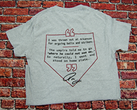 Blue 84 Cigar with Ron Polk Signature above M Over S With Ron Polk Quote on Back Short Sleeve Tee