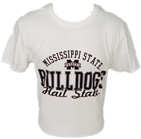 Russell Bulldogs Hail State Script Essential Short Sleeve Tee